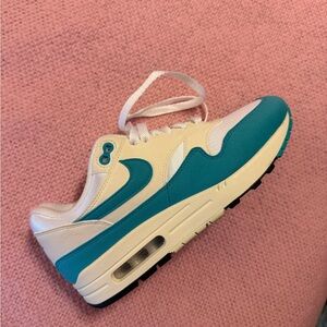 Nike Women's Air Max Teal and White Sneakers